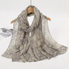 Watercolor Floral Modal-Feel Hijab – Lightweight Versatile Scarf