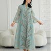 Embroidered Sequin Abaya – Plus Size Wedding Party Dress