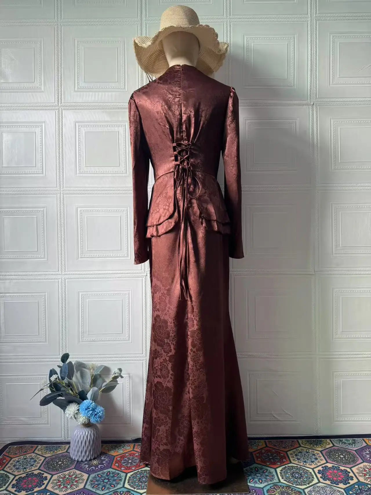 Eid Women Dress Muslim Abaya Slim Fit