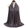 Soft Cotton Jersey Hijab – Long Plain Stretch Scarf