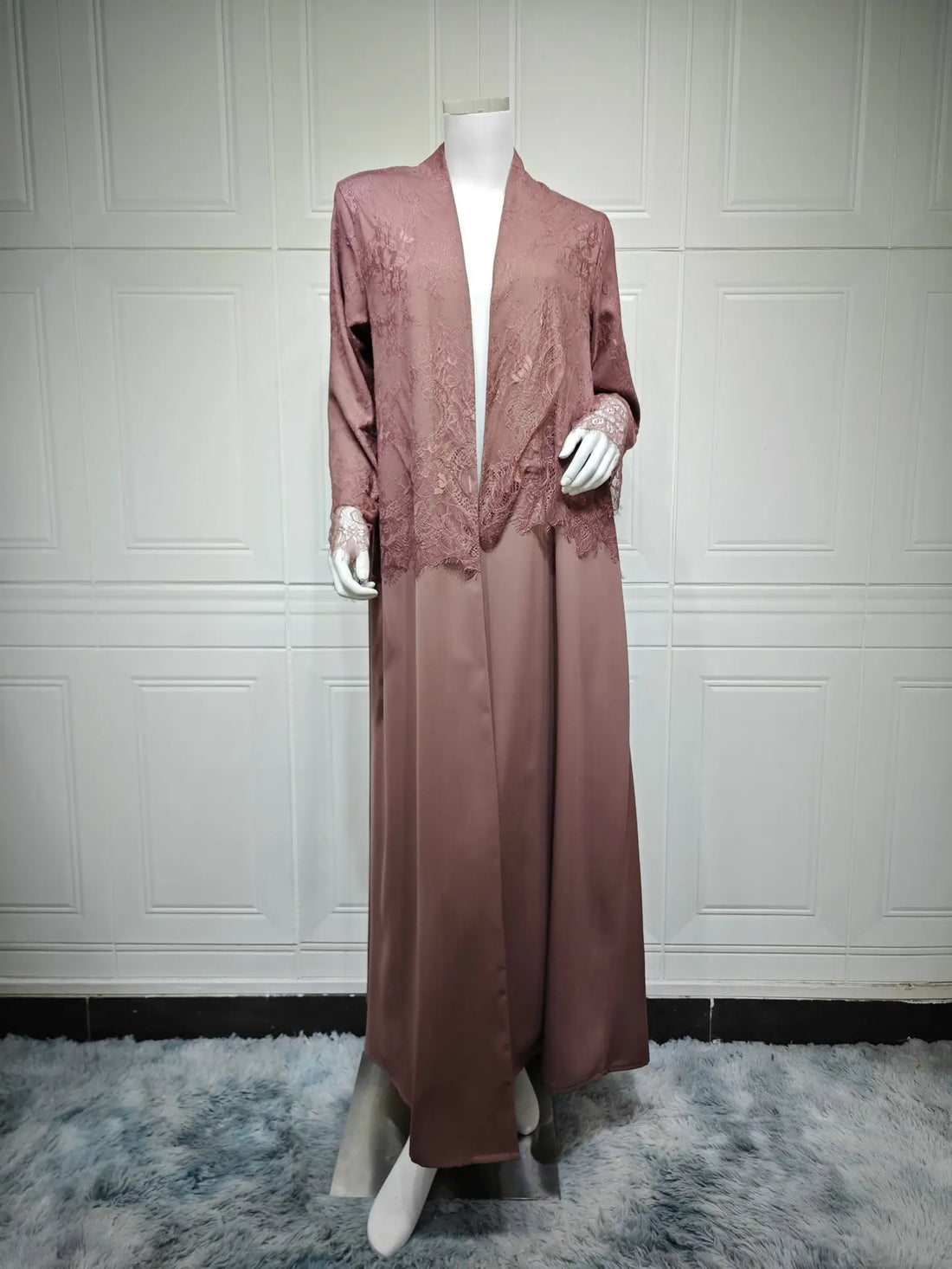 Lace Open Abaya – Eid & Ramadan Party Dress