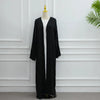 Eid Lace Split Sleeve Abaya – Daily Wear Modest Cardigan Dress