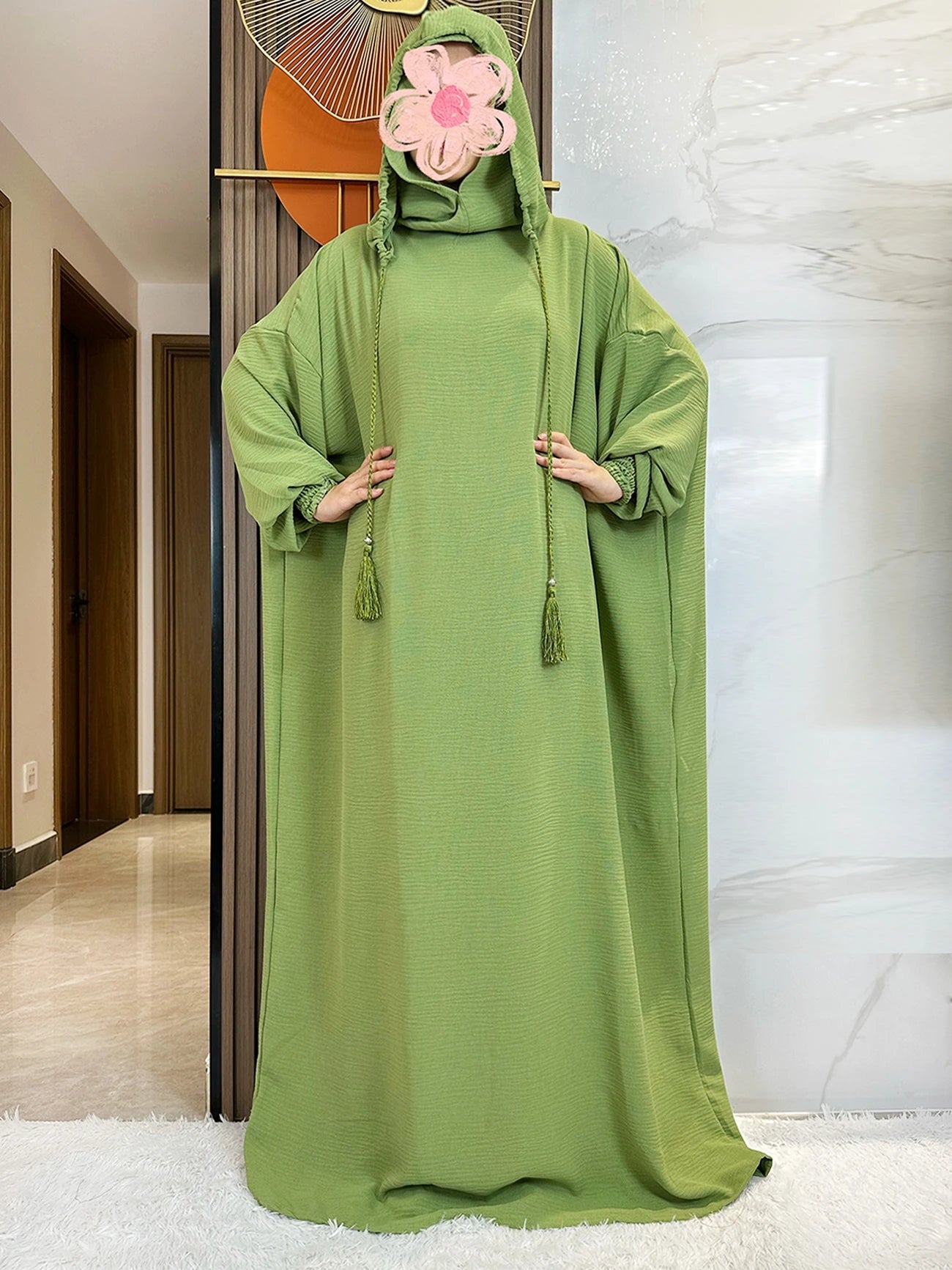 Candy Color Women Cotton Abayas