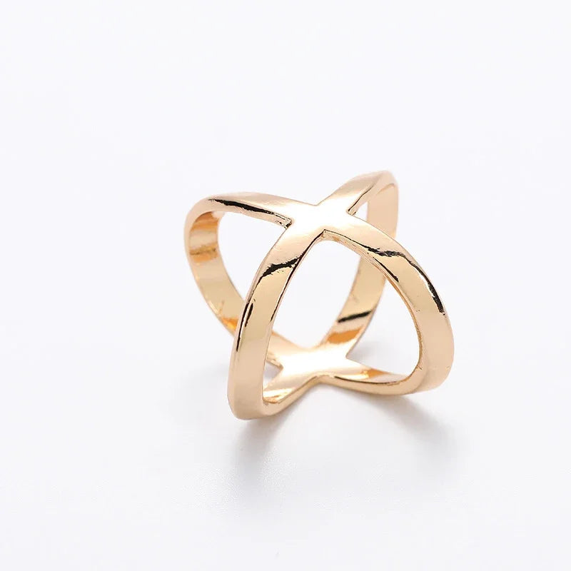X-Shape Scarf Clip Brooch – Elegant Metal Shawl Buckle for Women