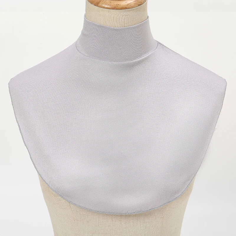 Womens Modal Turtleneck Fake Collar Islamic Hijab Extensions
