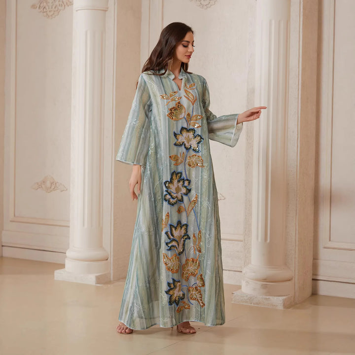 Sequin Party Abaya – Eid Muslim Dress