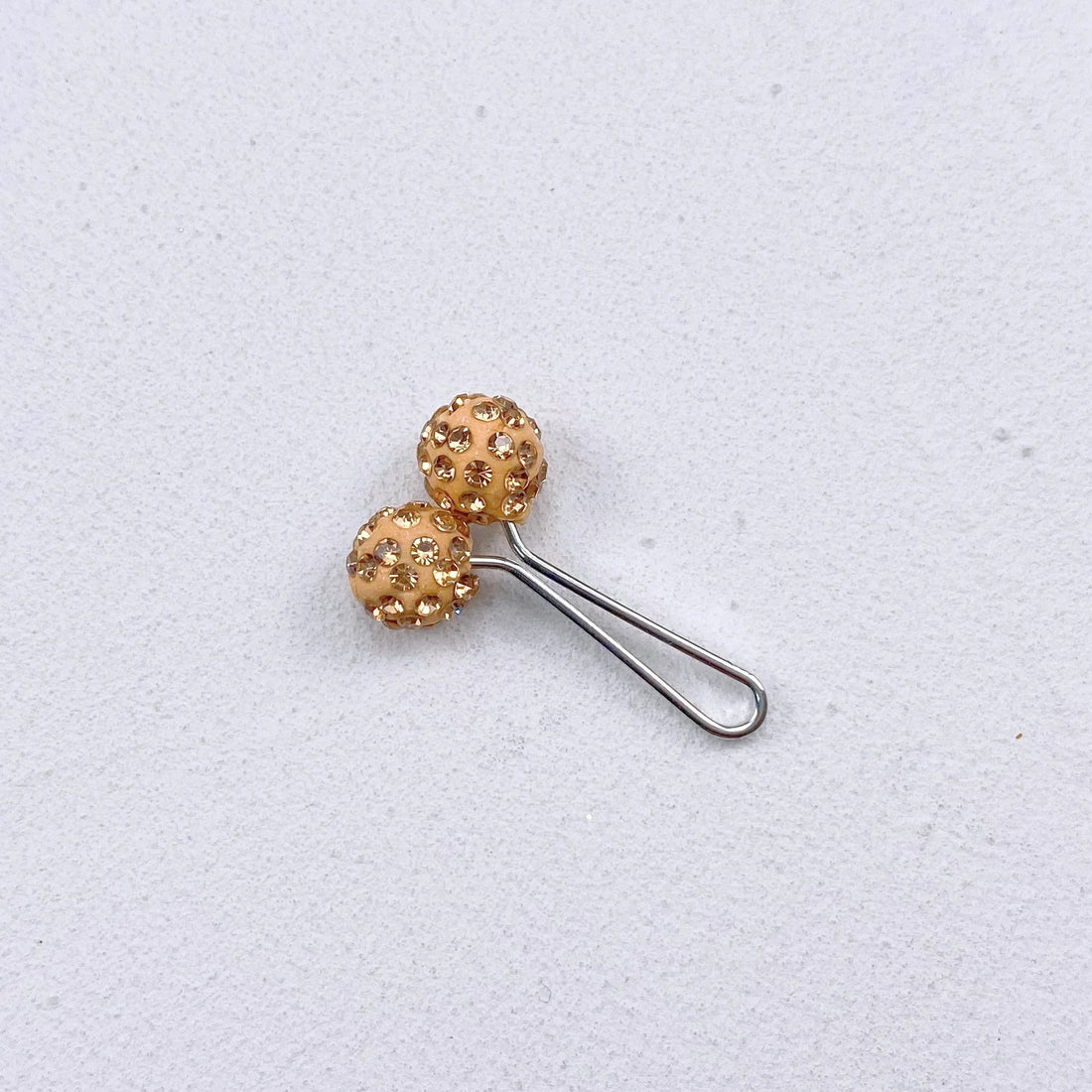 2-Piece Crystal U-Shaped Hijab Pins – Elegant Scarf Clips for Women