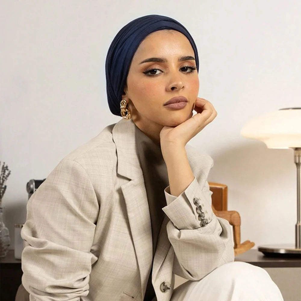 Instant Hijab Woman Muslim Underscarf Caps