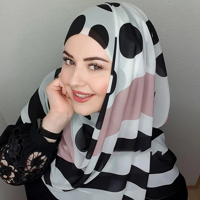 Instant Chiffon Turban Hijab – Stylish Stretch Head Wrap