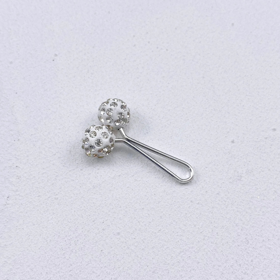 2-Piece Crystal U-Shaped Hijab Pins – Elegant Scarf Clips for Women