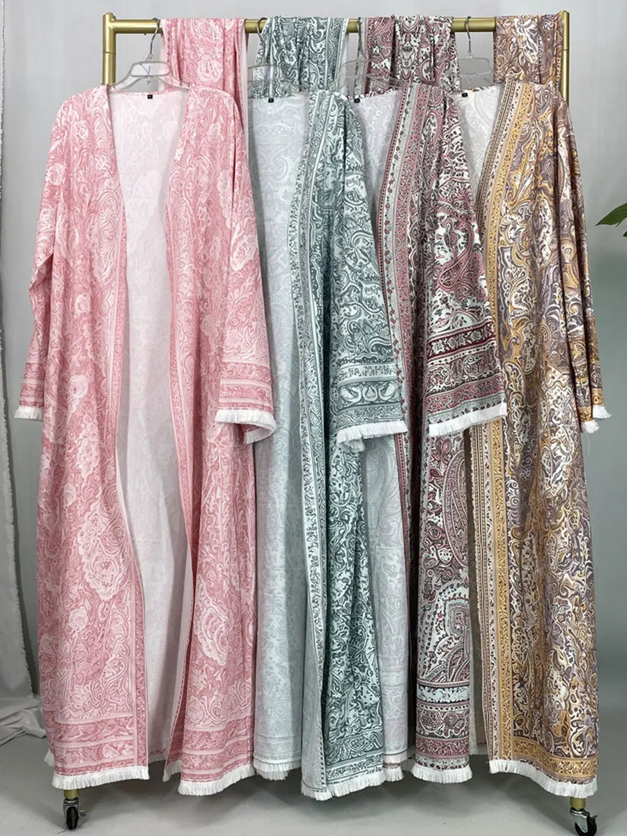 Tassel Abaya Kimono – Dubai Modest Fashion Dress