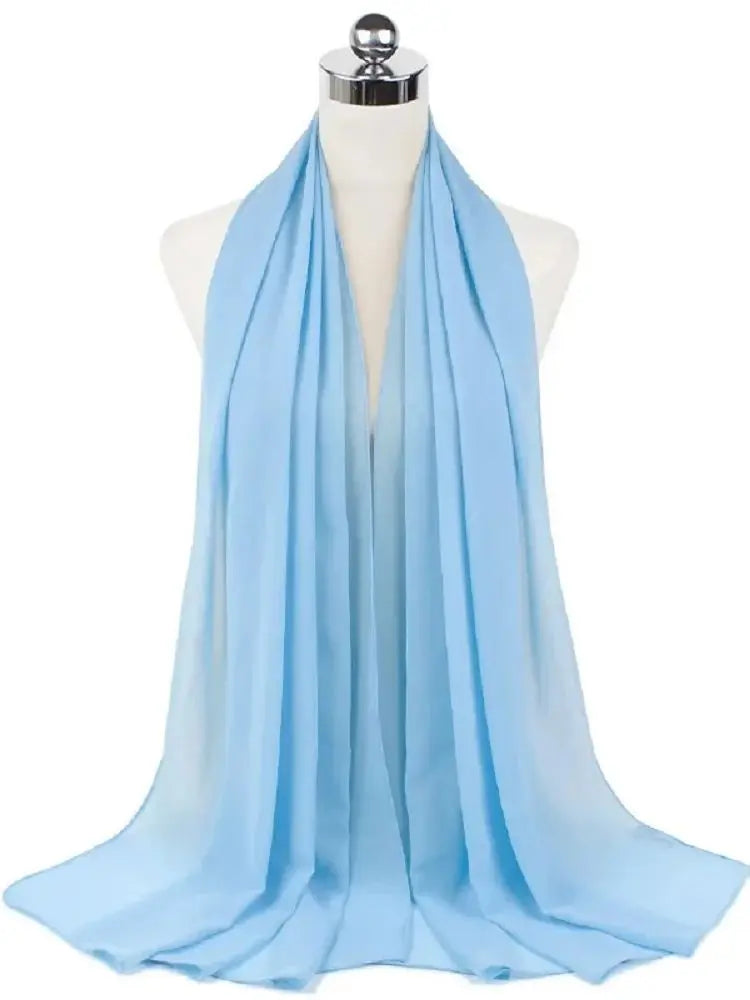 Ready-to-Wear Chiffon Hijab – Elegant Solid Color Instant Headscarf