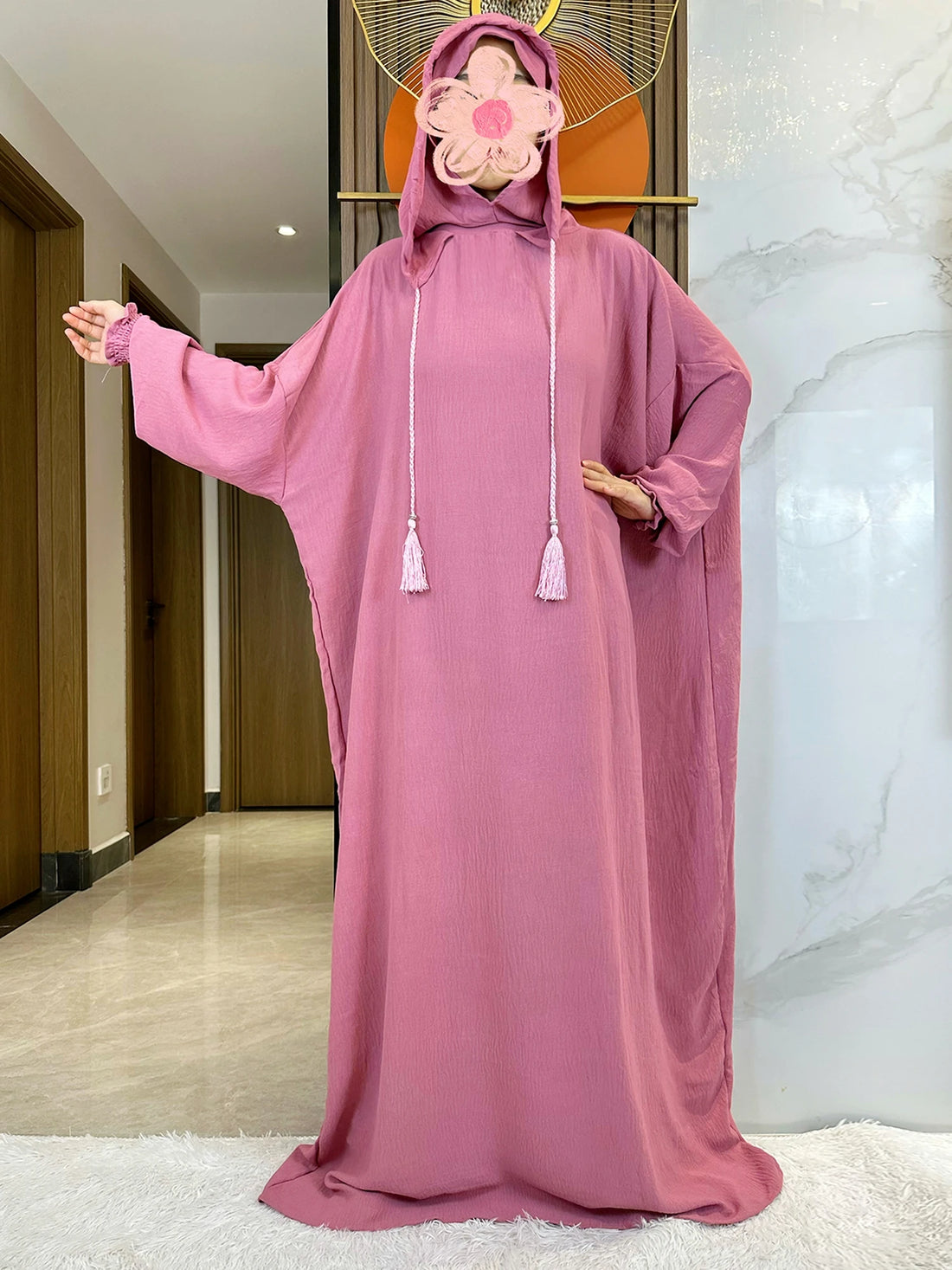 Candy Color Women Cotton Abayas