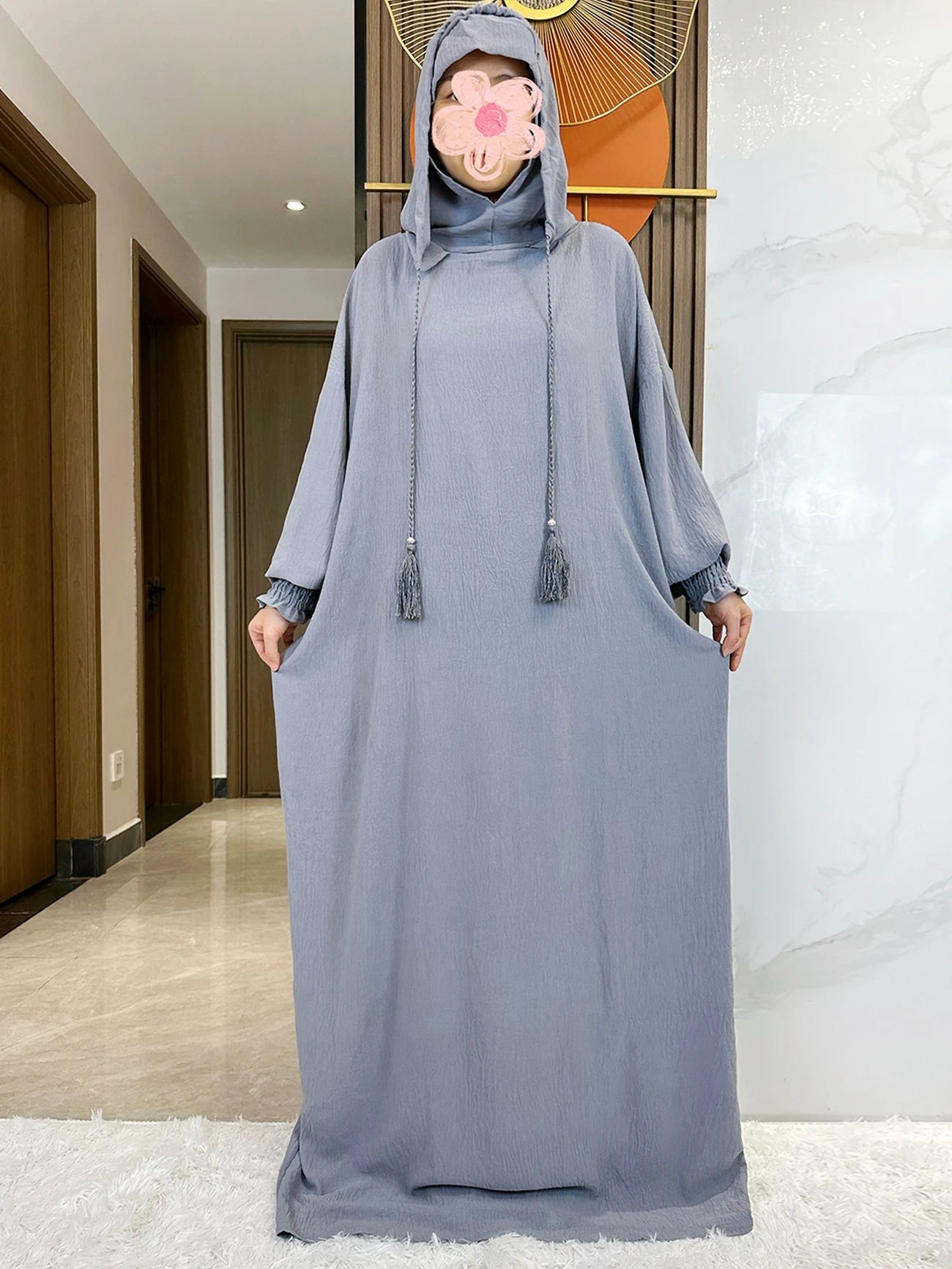 Candy Color Women Cotton Abayas