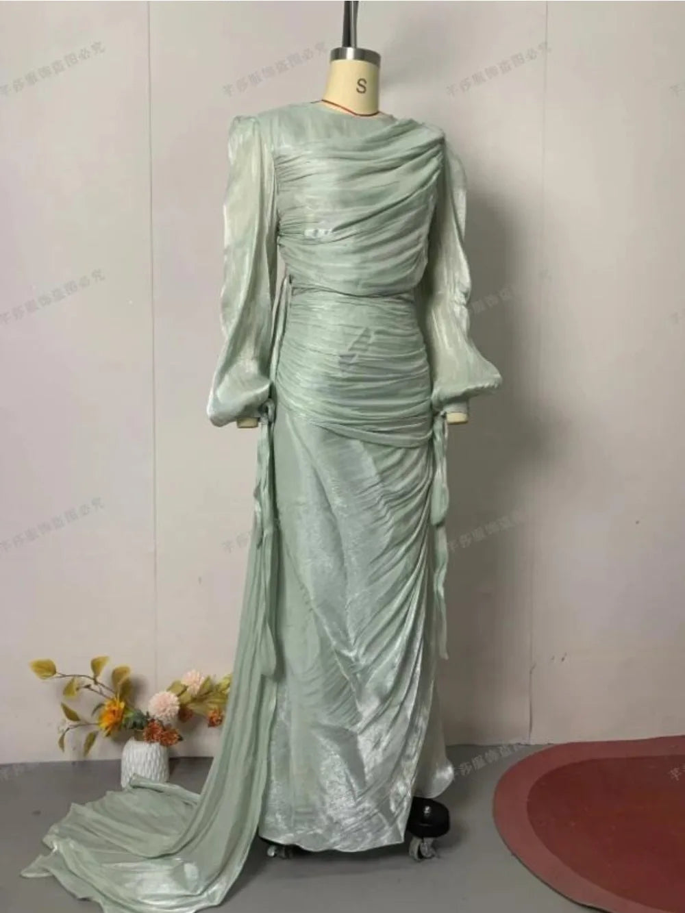 Eid Silky Women Dress Muslim Abaya Party Jalabiya