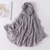 Soft Lace Chiffon Hijab Scarf – Premium Plain Headwrap