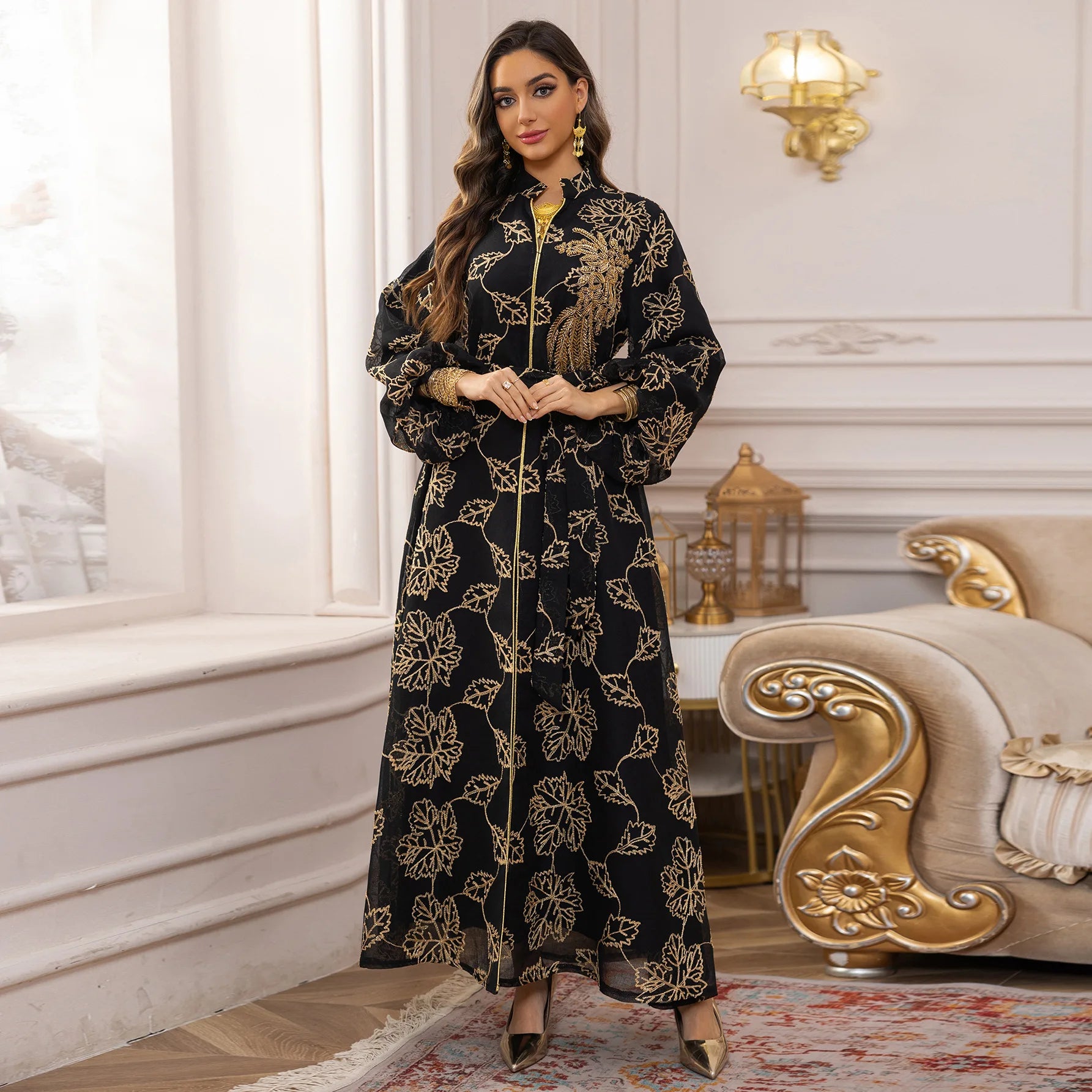 Muslim Women Dress Abaya for Eid Party Dresses