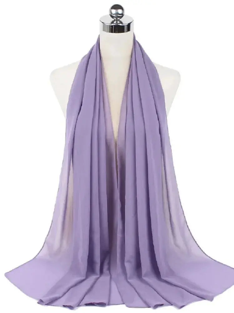 Ready-to-Wear Chiffon Hijab – Elegant Solid Color Instant Headscarf