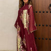 Sequin Leaf Embroidery Long Robe – Elegant Islamic Dress