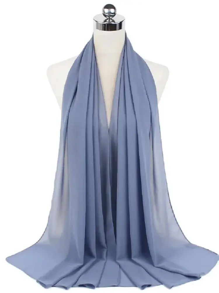 Ready-to-Wear Chiffon Hijab – Elegant Solid Color Instant Headscarf