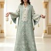 Multicolor Embroidered Sequin Abaya – Beige Eid Dress