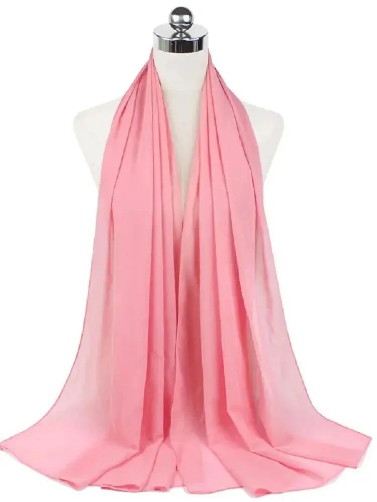 Ready-to-Wear Chiffon Hijab – Elegant Solid Color Instant Headscarf