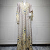Floral Flare Abaya – Beaded Casual Eid Dress