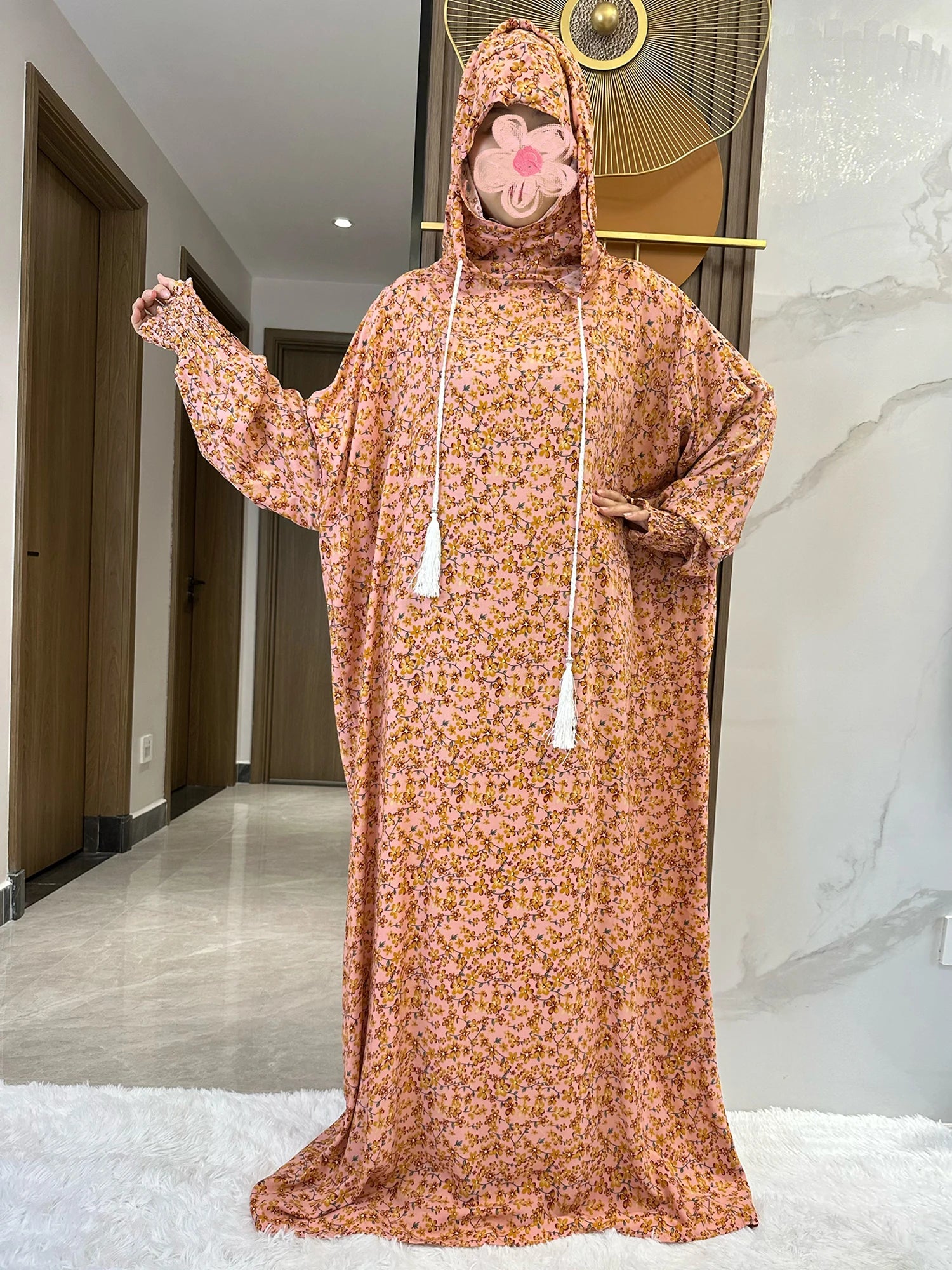 New Ramadan Muslim Two Hats Abaya