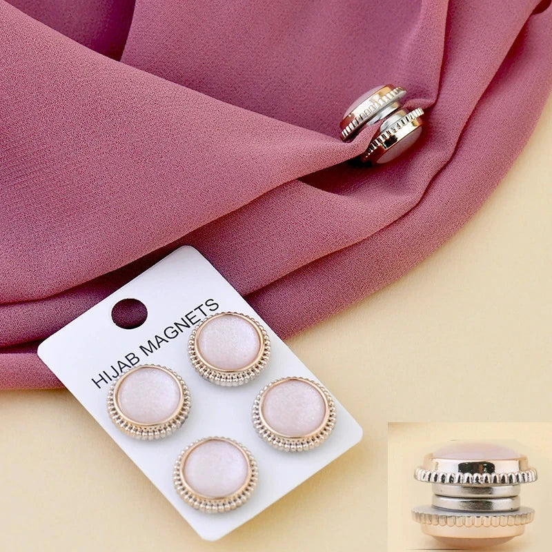 Magnetic Hijab Scarf Brooch – Decorative Headscarf Clip