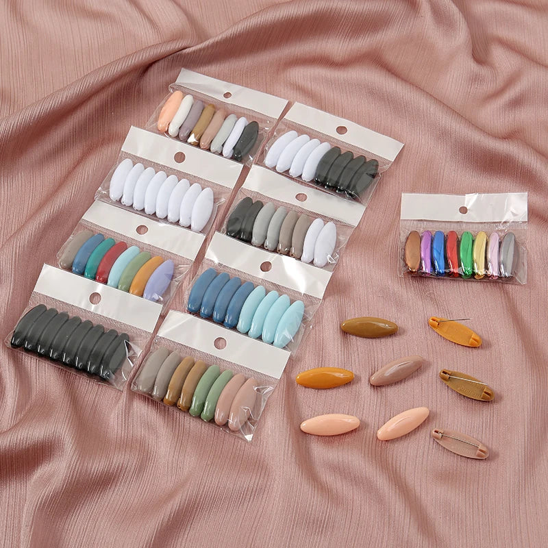 Colorful Hijab Pin Brooches – Fashion Scarf Clips