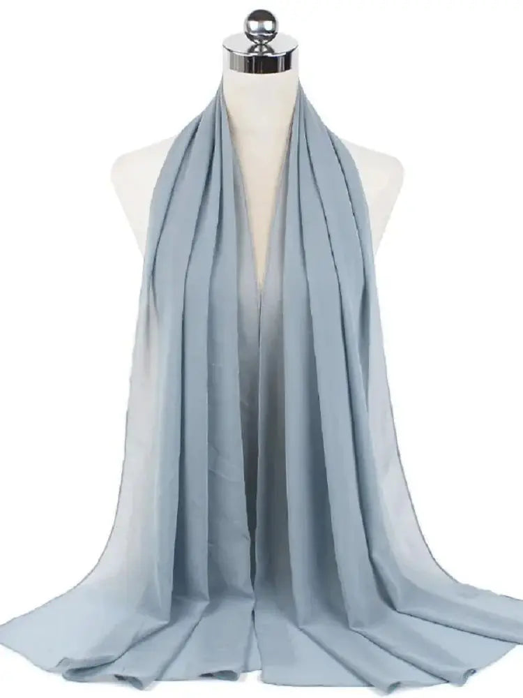 Ready-to-Wear Chiffon Hijab – Elegant Solid Color Instant Headscarf