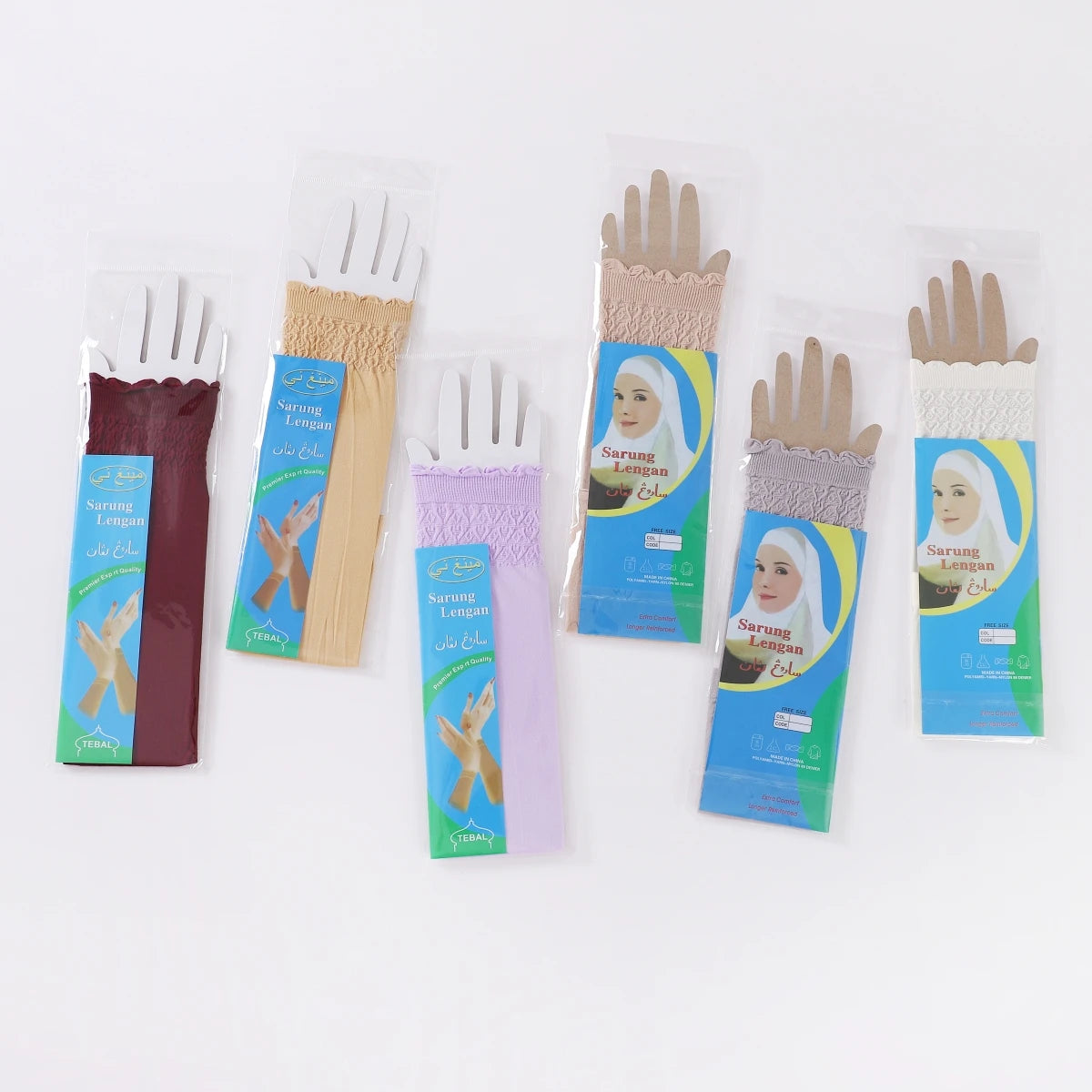 Modal Islamic Sleeves Lace Gloves Arms Stretch Stretchy Cover