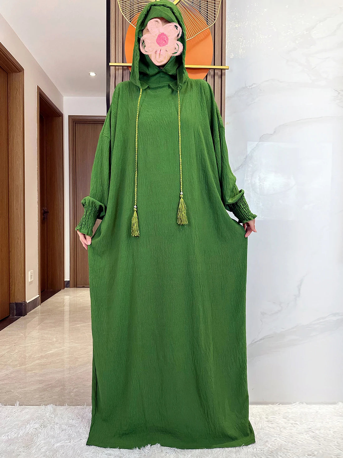 Candy Color Women Cotton Abayas