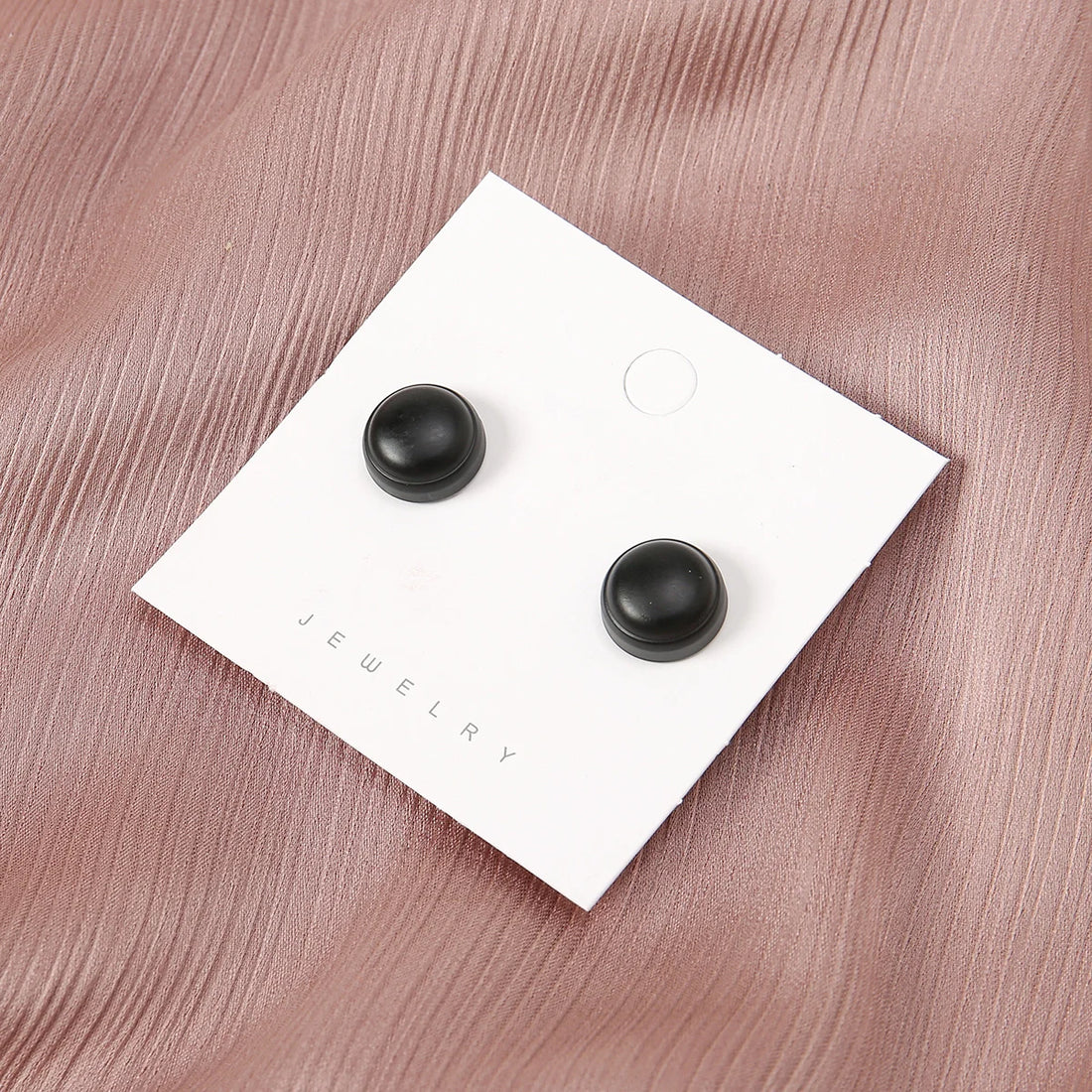 Magnetic Hijab Scarf Brooch Pins – Elegant Round Design, 2 Pairs