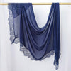 Lace Edge Modal Hijab Scarf – Breathable Cotton Turban Shawl