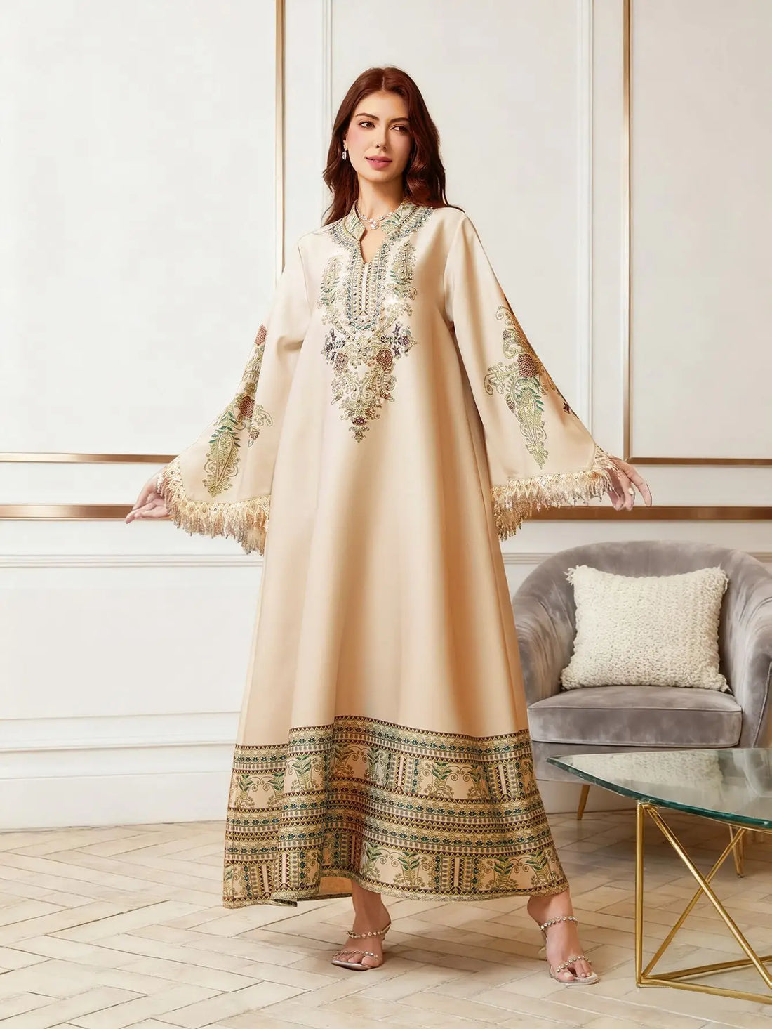 Tassel Kaftan Abaya – Eid Party Dress