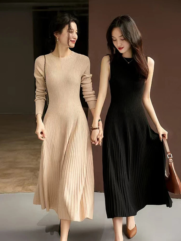 Spring Autumn Sweater Women's Dress
