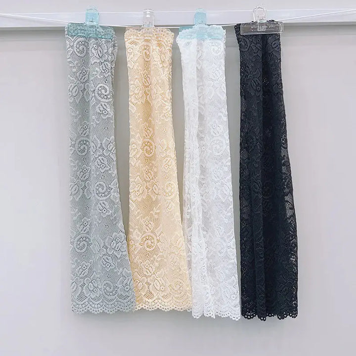 Women Lace Sunscreen Arm Sleeves Floral Lace Design