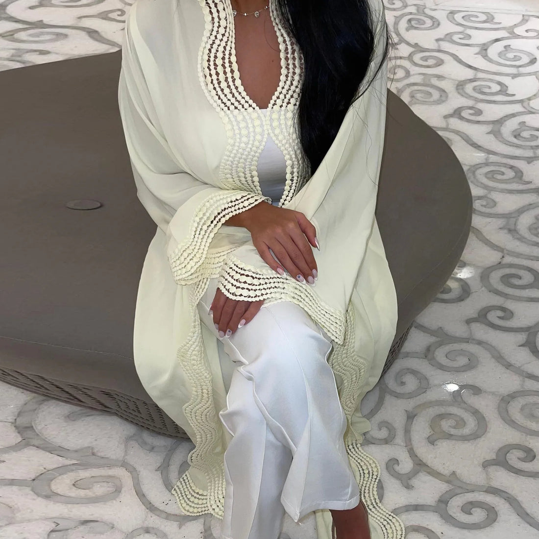 Dubai Open Abaya – Casual Maxi Kaftan Dress