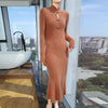 100% Mink Cashmere Knitted Thick Sweater Dress
