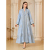 Print Embroidery Abaya – Eid Ramadan Long Robe