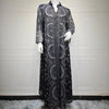 Eid Ramadan Women Dress Abaya Stand Collar Diamond Caftan Muslim Robe Jalabiya Ramadan Morocco Dubai Kaftan Vestidos Largos