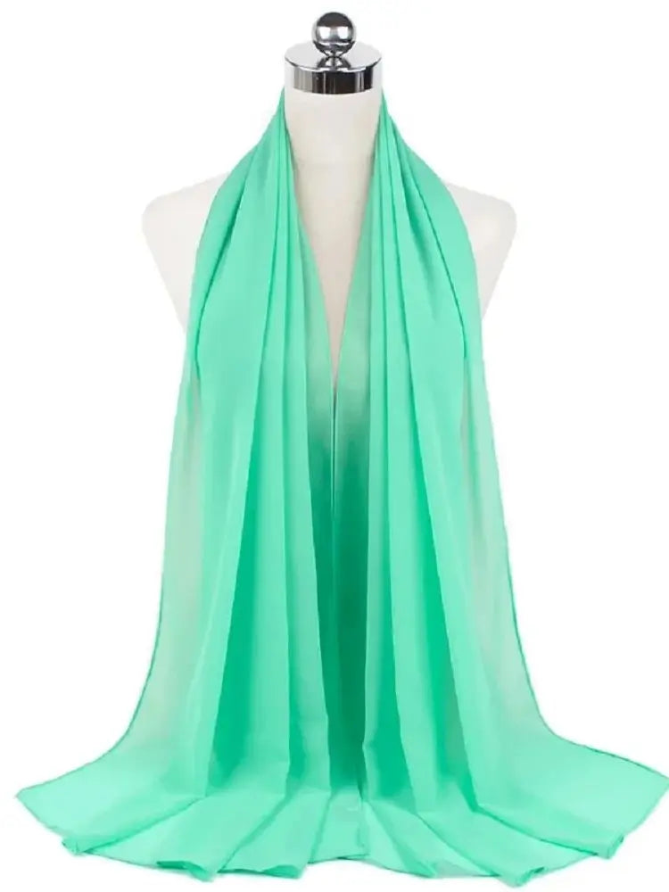 Ready-to-Wear Chiffon Hijab – Elegant Solid Color Instant Headscarf
