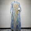 Sequin Embroidered Kaftan Abaya – Eid Party Dress