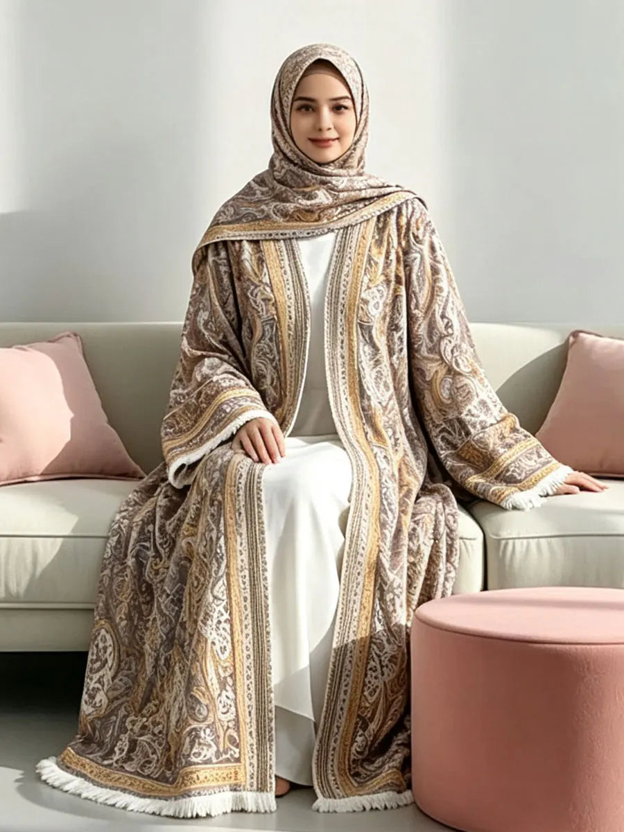Tassel Abaya Kimono – Dubai Modest Fashion Dress
