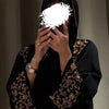 Luxury Beaded Embroidery Abaya – Dubai Gold Hijab Kaftan