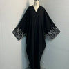 Eid Muslim Women Abaya Embroidery Modest Dresses Jalabiya