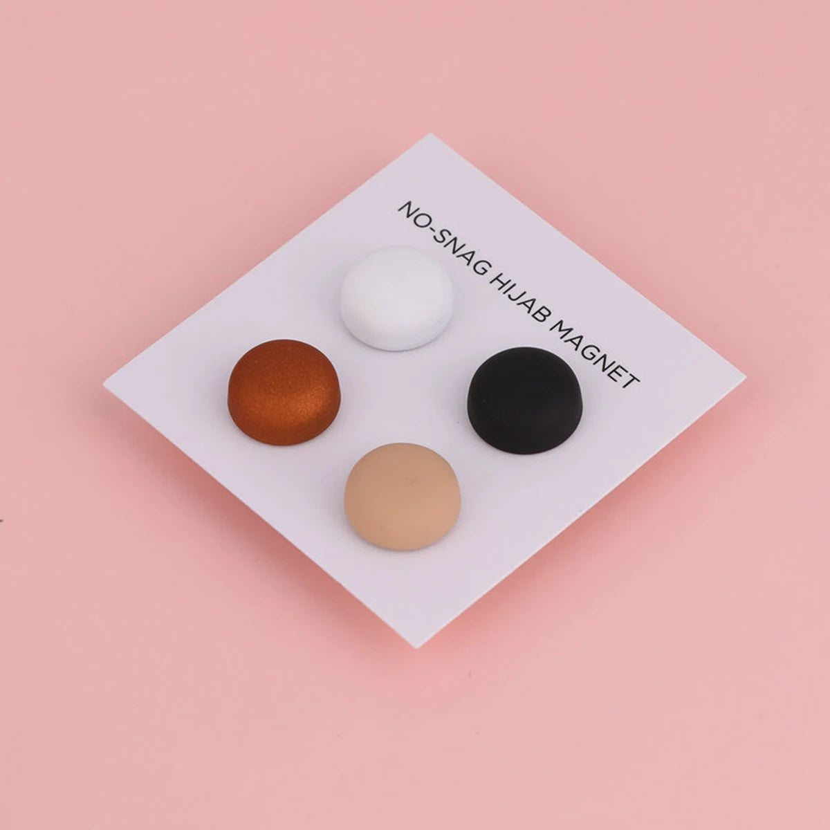 Matte Magnetic Hijab Pins – Set of 8 Mixed Colors