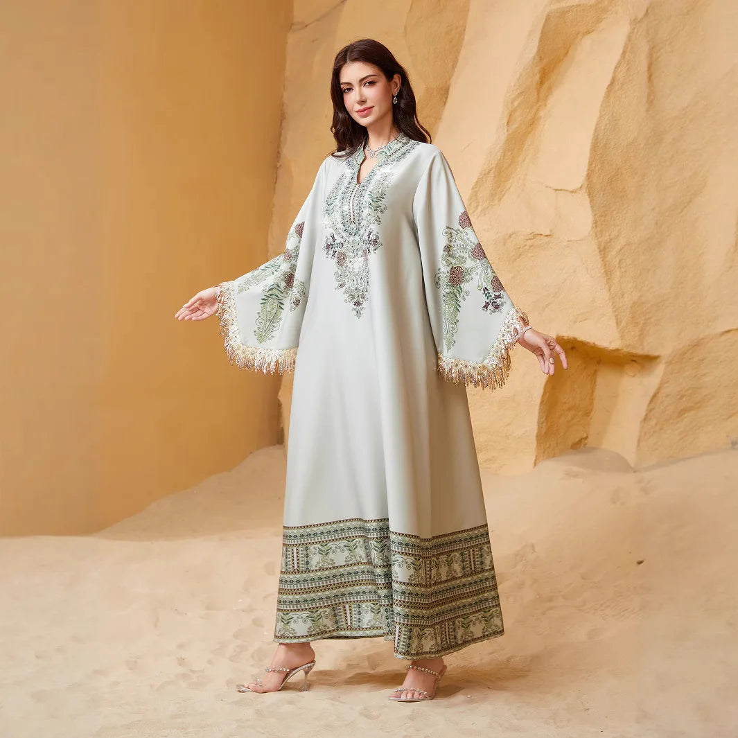 Tassel Kaftan Abaya – Eid Party Dress