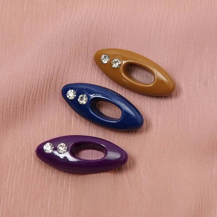 12-Piece Oval Hijab Pins – Stylish & Secure Scarf Pins